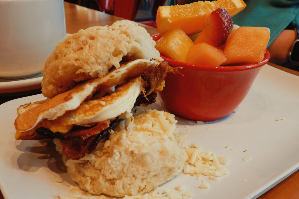 bacon and egg Breakfast Sandwich at Ruby Sunshine, brunch in Nashville